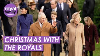 Royal Family Gather for Christmas Day Service at Sandringham [upl. by Crispin]