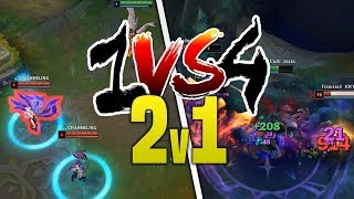 2 1v4 hry v jednom videu  1v4 lolko proti rodině [upl. by Lothario]