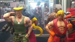 Pcs Street Fighter statues  Wondercon 2017 [upl. by Summons181]