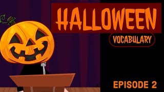 English Vocabulary Vocabulario en inglés Halloween vocabulary Vocabulario de Halloween [upl. by Ping]