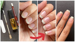 How i shape my nails  My nail shaping and nail growth routine [upl. by Ailb]