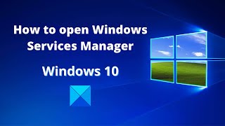 How to open Windows Services Manager in Windows 10 [upl. by Gernhard255]