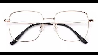 Cheap Glasses 123 1687 Metal Prescription Glasses Gold [upl. by Dillon]