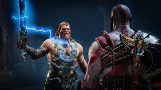 Kratos Kills The Sons of Thor  Magni amp Modi Boss Fight  God of War 4 [upl. by Akemad]