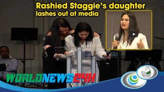 Rashied Staggies daughter lashes out at media [upl. by Brink130]