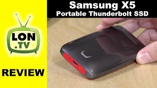 Samsung X5 Portable SSD Review  Thunderbolt 3 NVMe Performance Drive vs T5 [upl. by Seebeck]