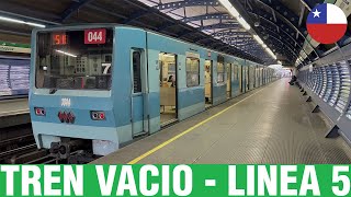 Metro De Santiago  Inyección Tren Vacio Línea 5  NS74 P3044 [upl. by Yrelle985]