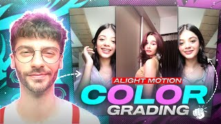 Best Color Grading In Alight Motion 💥  Full Tutorial  Dev2op [upl. by Nylassej689]