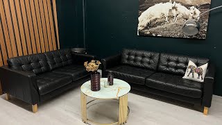 Landskrona leather sofas from Ikea bestmøbler [upl. by Akinehs]