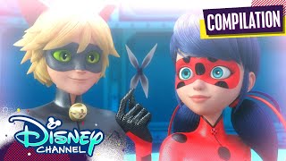 Best of Ladybug 🐞 amp Cat Noir 🐈‍⬛  Compilation  Miraculous Ladybug  disneychannel x Miraculous [upl. by Akimet]