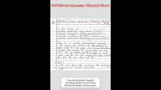 What is COPD Chronic Obstructive Pulmonary Disease Handwritten class Notes of pharmacy 📝 Phacs [upl. by Caitrin]