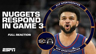 Nuggets bounce back in a big way in Game 3 vs Timberwolves FULL REACTION  SC with SVP [upl. by Atnuahsal]