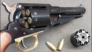 Pietta 1858 Remington 44 Cap amp Ball amp 45 ACP Combo  Shooting Review of This Awesome Revolver [upl. by Darooge]