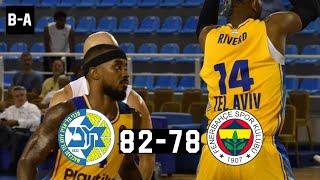 Maccabi Tel Aviv  Fenerbahce 8278  Full Highlights  Nick Galis Tournament  15092023 [upl. by Kendy]