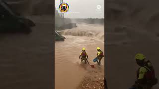 Dramatic rescues as deadly flash floods hit Spains Valencia region  ABC News [upl. by Corwin]