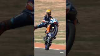 Celebrating WheelieWednesday with Aldi Mahendra🥳 2024 AragonWorldSBK 🏁 [upl. by Verna]