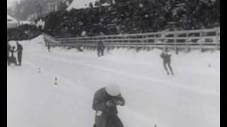 Speed Skating  Mens 10000M  St Moritz 1948 Winter Olympic Games [upl. by Brightman]