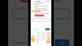 How to Gmail account recovery amazingfacts gmailaccount SEM Gmail OTP problem with backup code [upl. by Basilio]