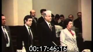 28 March 1991 RSFSR Anthem on the Third Extraordinary Congress  President Boris Yeltsin Гимн РСФСР [upl. by Jea]