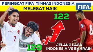 MELESAT NAIK🔥 RANKING FIFA JELANG INDONESIA VS BAHRAIN  Rangking FIFA Terbaru 2024 [upl. by Atram]