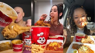 JOLLIBEE MUKBANG COMPILATION  PART 1 [upl. by Armelda716]