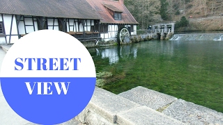 STREET VIEW Blaubeuren und der Blautopf in GERMANY [upl. by Ajiam220]