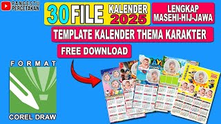 TEMPLATE KALENDER 2025  DOWNLOAD TEMPLATE KALENDER TERBARU [upl. by Alomeda]