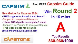 CapSim Guide Capstone 2024  The Best Capsim Guide with Helpful Capsim Tips Round 2  9601000 [upl. by Nylrebma996]