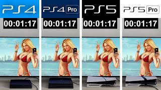 PS5 Pro vs PS5 vs PS4 Pro vs PS4  GTA 5 [upl. by Ididn760]