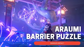 Araumi Barrier Puzzle  Genshin Impact 20 Inazuma [upl. by Terr367]