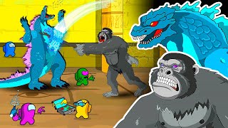 Giant AMONG US vs GODZILLA x KONG  Game Animations [upl. by Araik]