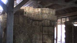 Timber frame straw bale house tour during construction [upl. by Ymrots285]