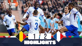 Belgium vs France  12  Highlights  UEFA Nations League 202425  france vs belgium [upl. by Iana]