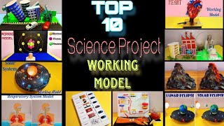 Top 10 Working model for School Science Project  Top 10 Science Projects for School Exhibition [upl. by Del]