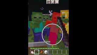 Minecraft Me vs 30 Zombie Fight 😑😔 shortsfeed viralshorts minecraft shorts [upl. by Iren]