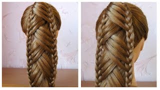 Tuto coiffure queue de cheval originale et simple 🌸 Coiffure avec tresse facile à faire [upl. by Phila181]