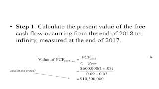 Free Cash Flow Valuation [upl. by Siwel]