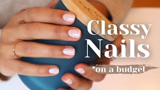 How to At Home Manicure  DIY Natural Nails with Salon Results [upl. by Aivartal327]