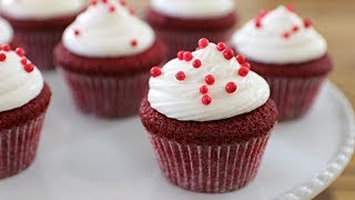 Red Velvet Cupcakes Recipe  How to Make Red Velvet Cupcakes [upl. by Nilrac22]