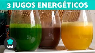 3 JUGOS NATURALES para el AGOTAMIENTO FÍSICO 🍊🥛 ¡Licuados para Tener ENERGÍA Todo el Día [upl. by Gnem800]