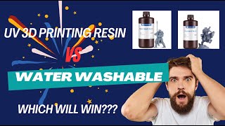 Water Washable vs Standard 3D printing Resin Truth behind Print Quality Durability and CleanUp [upl. by Lay]