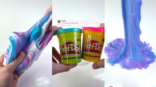 Mixing Slime with Playdough [upl. by Lorou]