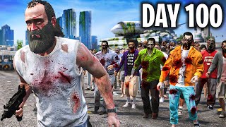 I Survived 100 DAYS in a Zombie Apocalypse GTA 5 [upl. by Schoenberg]