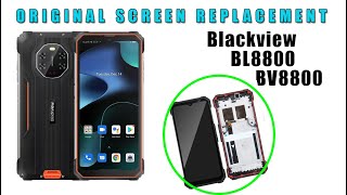 Blackview BL8800 BV8800 Original Screen Replacement Tutorial  Wymiana wyświetlacza [upl. by Ahsayn]