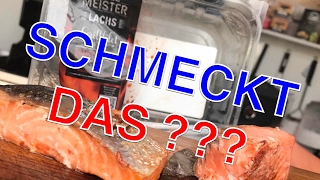 TEST GRILLMEISTER BBQ LACHS von LIDL Schmeckt das   Klaus grillt [upl. by Cohbert]