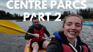 CENTRE PARCS LONGFORD FOREST PART 2  KAYAKING EXPLORING SHOPS amp PANCAKES 🦔🚴🏻‍♀️🌳 [upl. by Ebaj581]