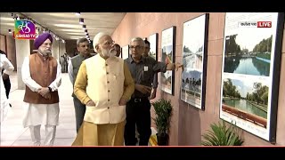 PM Modi witnesses exhibition on revamped Central Vista Avenue [upl. by Asseniv]