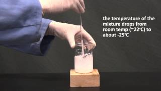 reaction of barium hydroxide and ammonium chloride [upl. by Colston]