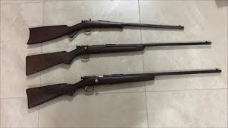 A Comparison of 3 Single Shot 22 Rifles Winchester 1904 Winchester 67 Savage 3B [upl. by Annabella]