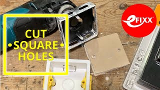 CHEAP  SQUARE hole cutter for electrical back boxes in plasterboard shorts [upl. by Yeleen]